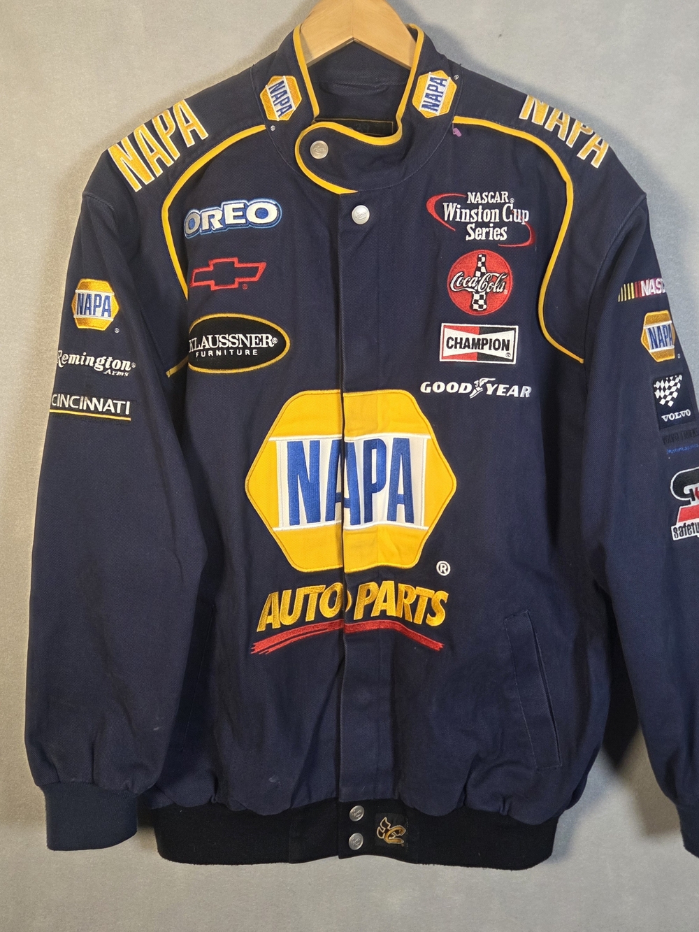 Vintage Chase Authentics NAPA Auto Parts NASCAR Winston Cup Series Jacket